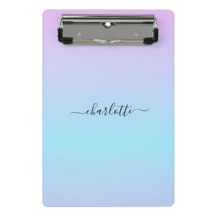 Mini Porte-bloc Ombré rose et turquoise
