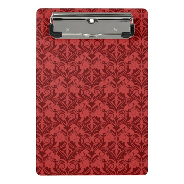 Mini Porte-bloc Papier peint rouge (Devant)