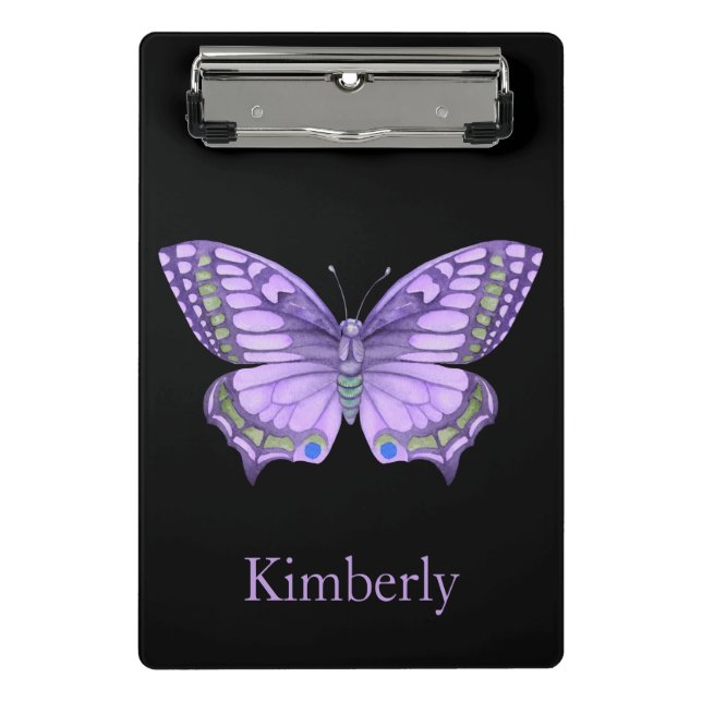 Mini Porte-bloc Papillon pourpre (Devant)