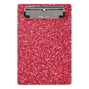 Mini Porte-bloc Parties scintillant rouge brique
