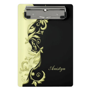 Mini Porte-bloc Pastel Elegant Jaune Design Ornat