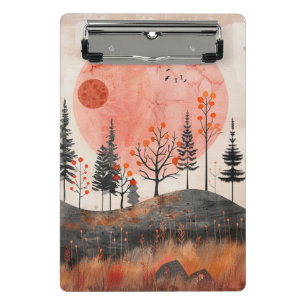 Mini Porte-bloc Paysage Abstrait de Boho (13)