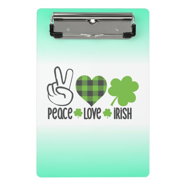 Mini Porte-bloc Peace Love Irish-60682 (Devant)