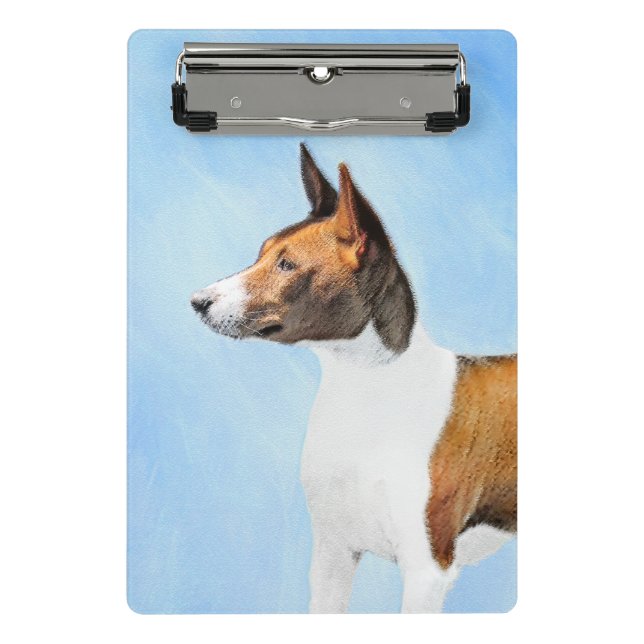 Mini Porte-bloc Peinture Basenji - Belle Art Original (Devant)