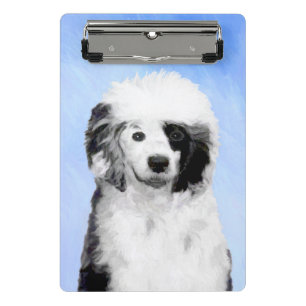Mini Porte-bloc Peinture Portugaise de Chien d'Eau - Art original 