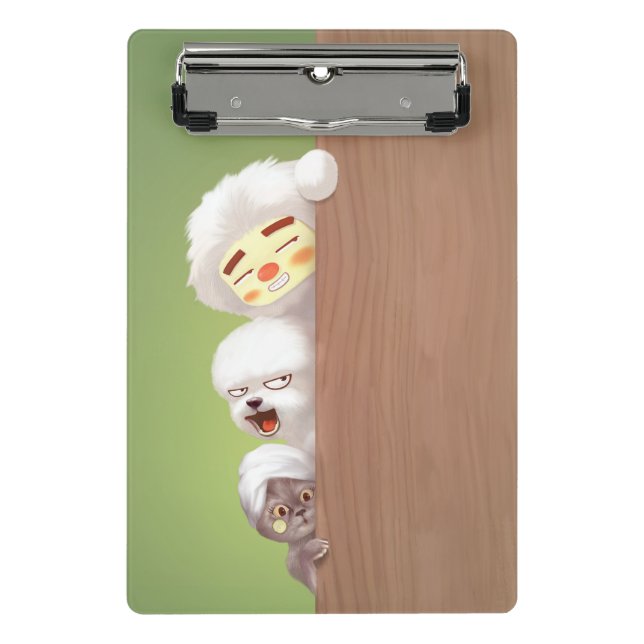 Mini Porte-bloc Pékin Animaux Trio (Devant)