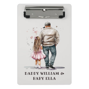Mini Porte-bloc Père et fille personnalisés (2)
