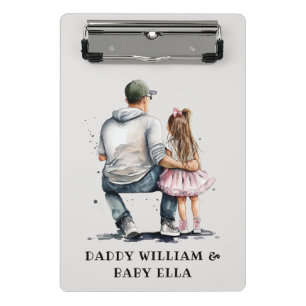 Mini Porte-bloc Père et fille personnalisés (3)