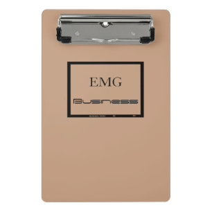 Mini Porte-bloc Personnalisé Monogramme élégant noir et rose