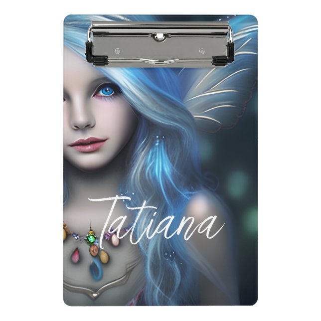 Mini Porte-bloc Personnalisée Ethérée Mysmique Fée Bleue (Devant)