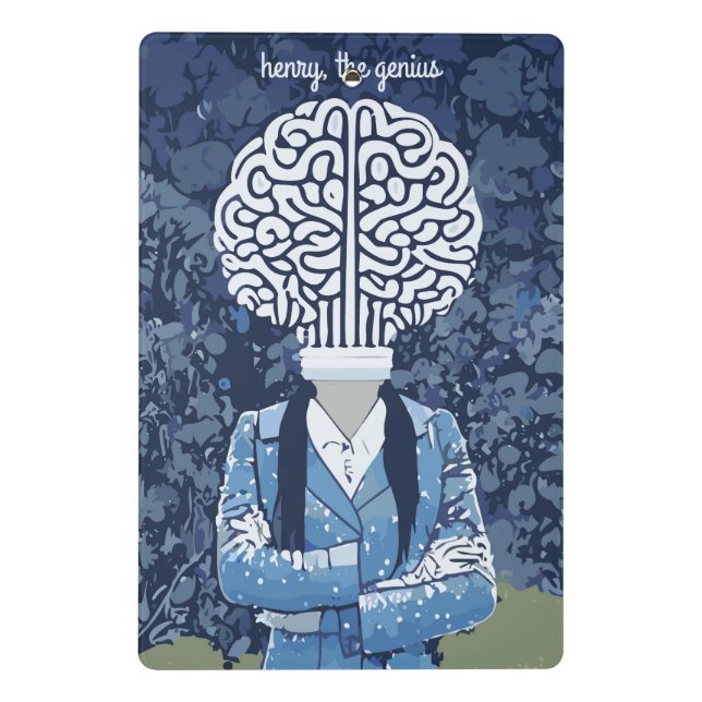 Mini Porte-bloc Personne de cerveau (Dos)