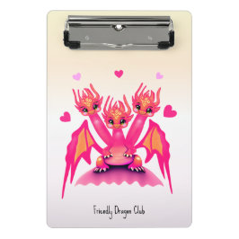 Mini Porte-bloc Pink dragons