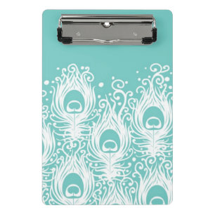 Mini Porte-bloc Plumes molles de paon