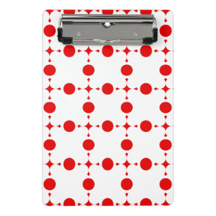 Mini Porte-bloc Pois rouges, Motif à points polka, points, pointil