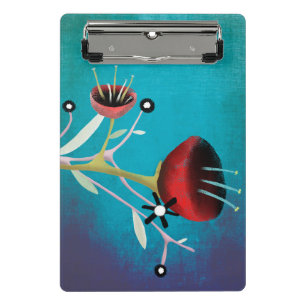 Mini Porte-bloc Porte - bloc Turquoise rouge pâté