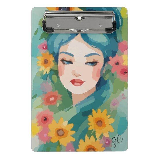 Mini Porte-bloc Portrait Floral Daydream (Devant)