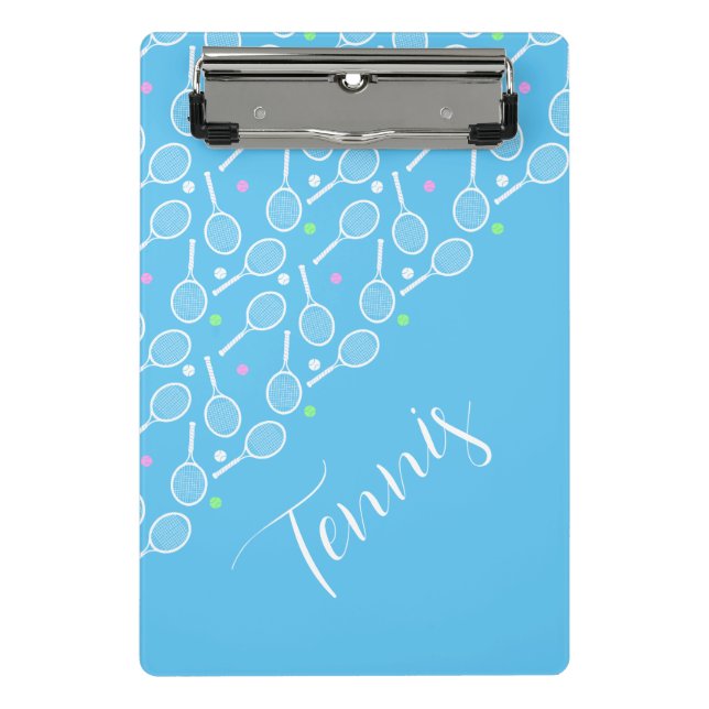 Mini Porte-bloc Raquettes et balles Sky Pale Blue (Devant)