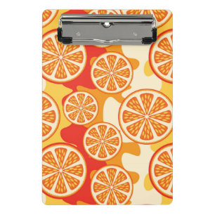 Mini Porte-bloc Rétro motif orange d'agrume