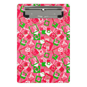 Mini Porte-bloc Retro Squares Pattern