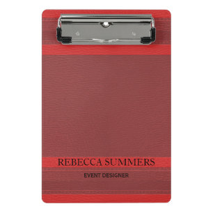 Mini Porte-bloc Revêtement en cuir rouge tendance