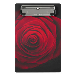 Mini Porte-bloc Rose rouge sur effet vintage arrière - plan noir