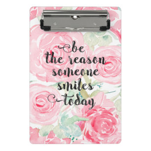 Mini Porte-bloc Roses aquarelle