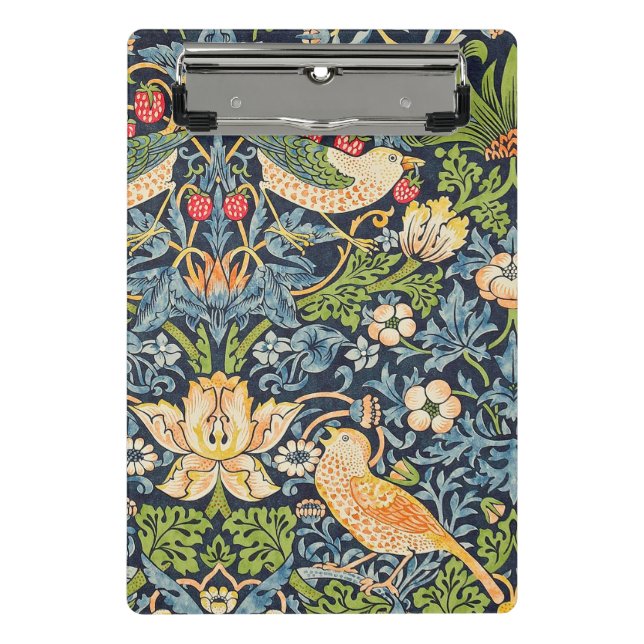 Mini Porte-bloc Schéma floral William Morris Strawberry Thief (Devant)