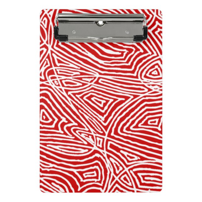 Mini Porte-bloc Scribble rouge (Devant)