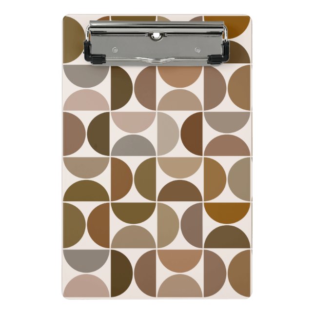 Mini Porte-bloc Séquences MCM Browns+Cream Motif (Devant)