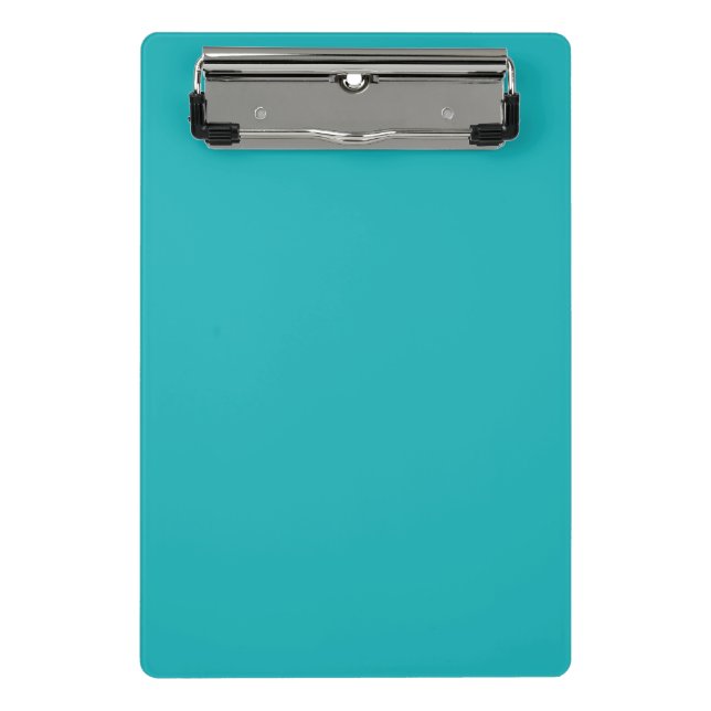 Mini Porte-bloc Solide bleu océanique turquoise (Devant)