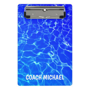 Mini Porte-bloc Swim Coach Piscine Nom personnalisé