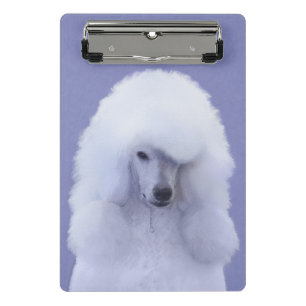 Mini Porte-bloc Tableau blanc standard de caniche - Art original d