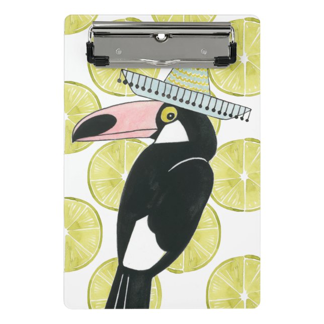Mini Porte-bloc Taco à propos d'amour | Toucan Sombrero (Devant)