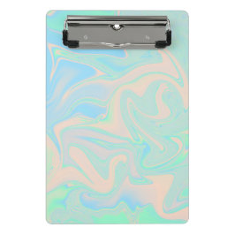 Mini Porte-bloc Texture iridescente olographe de faux liquide