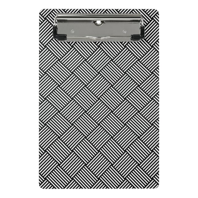 Mini Porte-bloc Texture vérifiée géométrique (Devant)