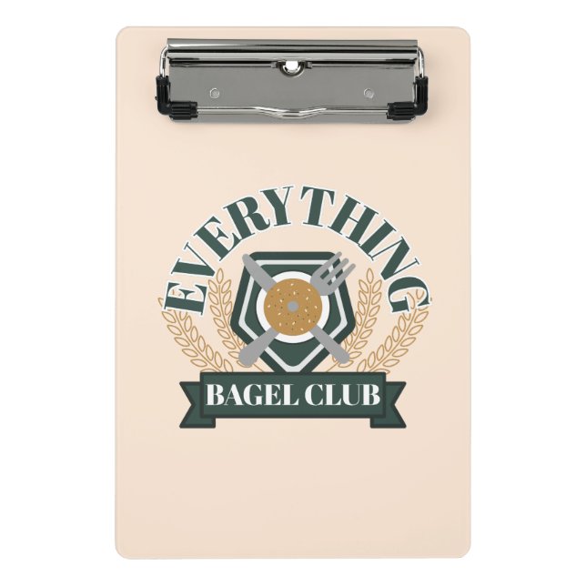 Mini Porte-bloc Tout Bagel Club (Devant)