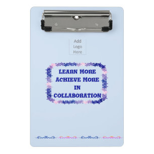 Mini Porte-bloc Travail d'équipe Porte - bloc bleu et rose