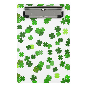 Mini Porte-bloc Vert Kelly « Shamrocks Falling »