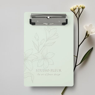 Mini Porte-bloc Vert menthe   Flore minimale chic