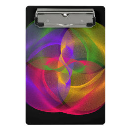 Mini Porte-bloc Vibrant Glossy Finish Geometric Mini Clipboard