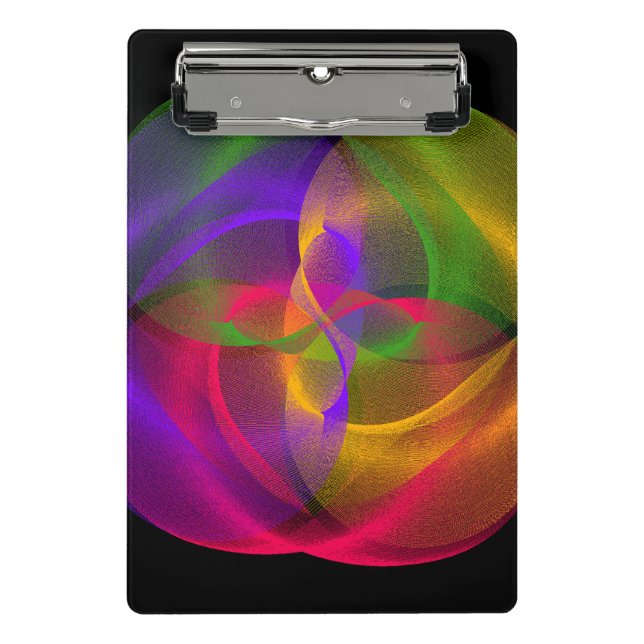 Mini Porte-bloc Vibrant Glossy Finish Geometric Mini Clipboard (Devant)