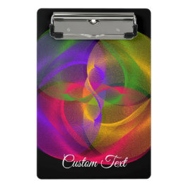Mini Porte-bloc Vibrant Glossy Finish Geometric Mini Clipboard