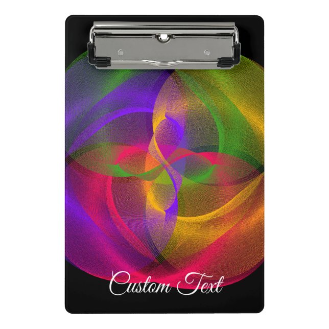 Mini Porte-bloc Vibrant Glossy Finish Geometric Mini Clipboard (Devant)