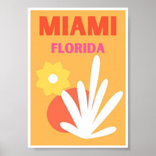 Mini Poster - Miami Floride