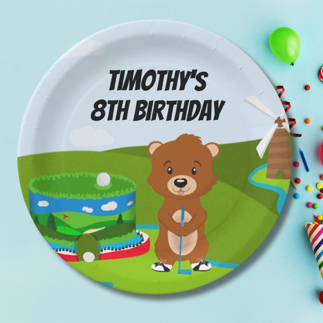 Mini Putt Putt Geburtstag Niedlich Gopher Kids Par Pappteller (Von Creator hochgeladen)