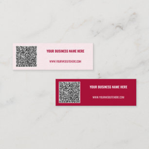 Mini QR Code Scan Info Carte de visite de texte Choisir