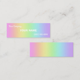 Mini Rainbow Gradient Business Cards Visitenkarte
