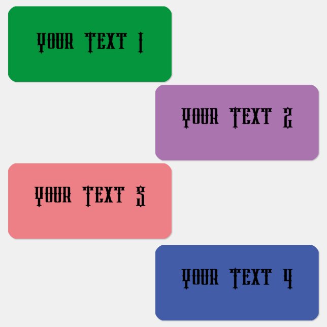 Mini Rectangle Waterproof Label Etiketten (Gruppe)