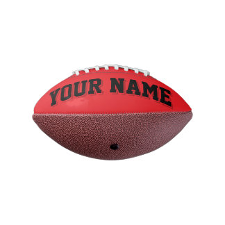Mini RED and BLACK Personalisiert Football
