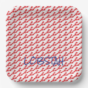 Mini Red LGeburters White Maine Blue LOBSTAH Einhe Pappteller